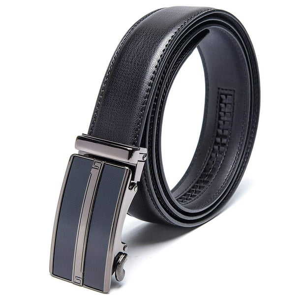 Genuine Leather Dress//casual Belt Auto-lock Br New belt 26 UP to 50/" Men/'s belt